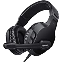 Los mejores  - LUPSAN Auriculares para Juegos con micrófono para Xbox One PS4- Skype PC Estéreo Gamer Auriculares con micrófono…